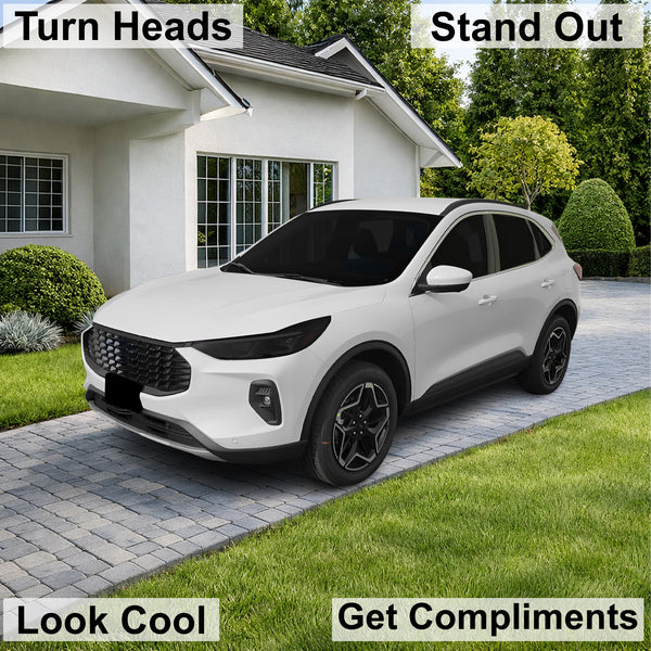 Ford Escape 2023-2026 ST-Line Elite & Platinum Dark Smoke Headlight & Taillight Tint Kit – Precut Vinyl Lens Overlays Film