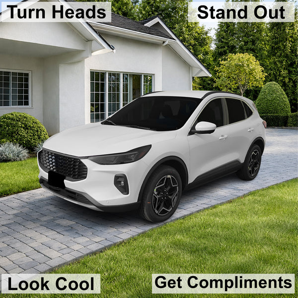 Ford Escape 2023-2026 ST-Line Elite & Platinum Dark Smoke Headlight & Taillight Tint Kit – Precut Vinyl Lens Overlays Film