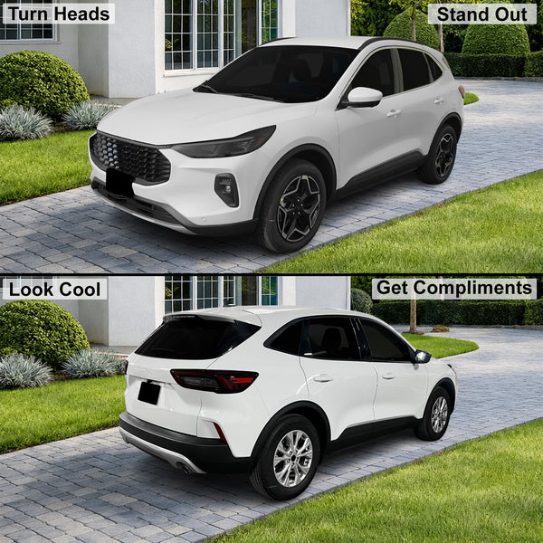 Ford Escape 2023-2026 ST-Line Elite & Platinum Dark Smoke Headlight & Taillight Tint Kit – Precut Vinyl Lens Overlays Film