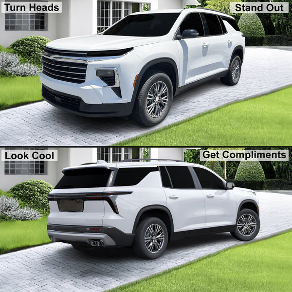 Fits Chevrolet Traverse 2024-2026 Full Headlight Taillight Precut Smoked PPF Tint Kit Film Overlay