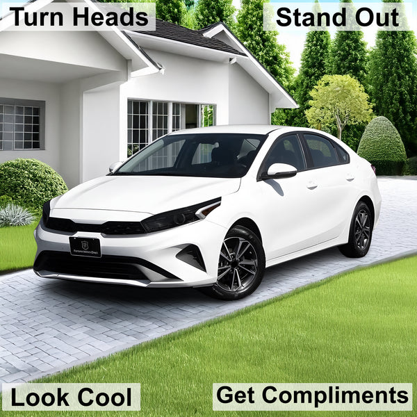 Full Headlight Taillight Precut Smoked PPF Tint Kit Film Overlay Fits Kia Forte 2019 - 2024 - Bogar Tech Designs