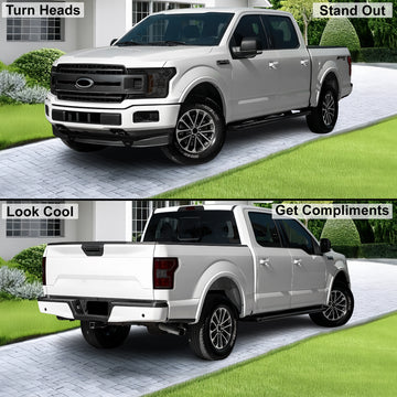 Yellow Precut Fog Light Overlay Tint Covers Film Fits Ford F-150 2006-2008