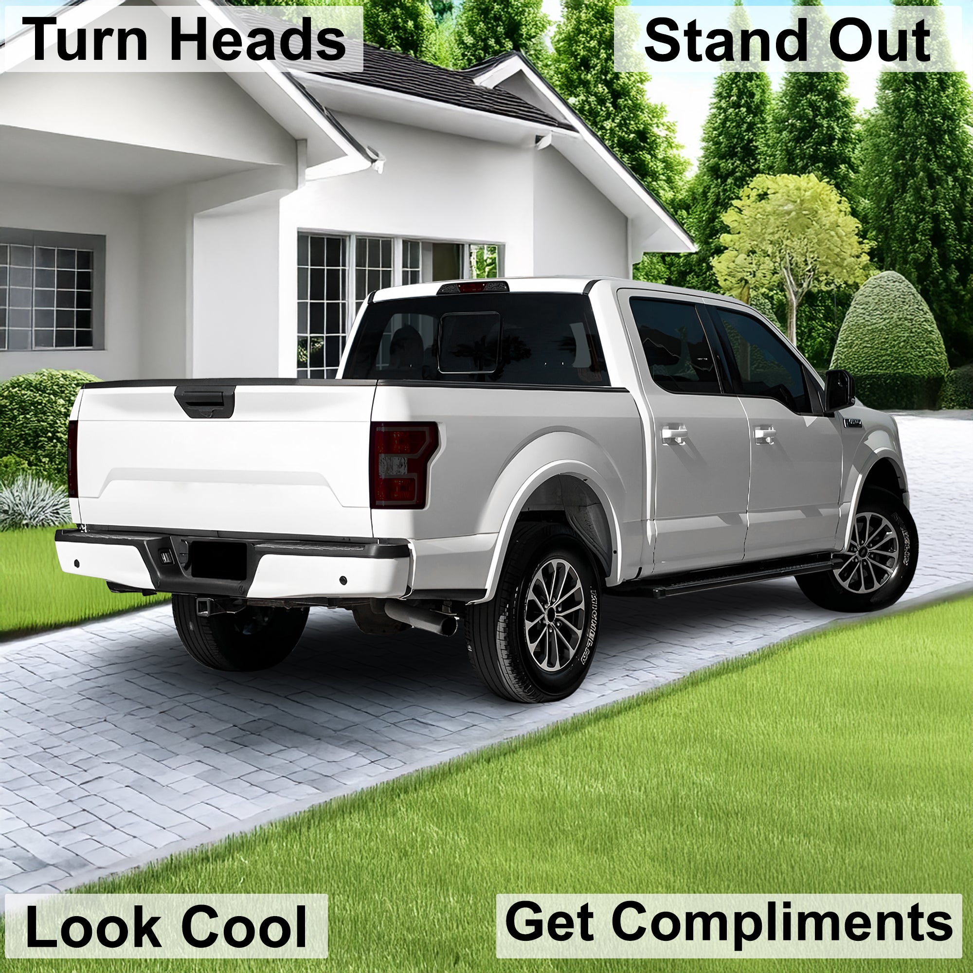Complete Full Headlight Taillight Precut Film Overlay Tint Kit Fits Ford F150 2018 - 2020 - Bogar Tech Designs