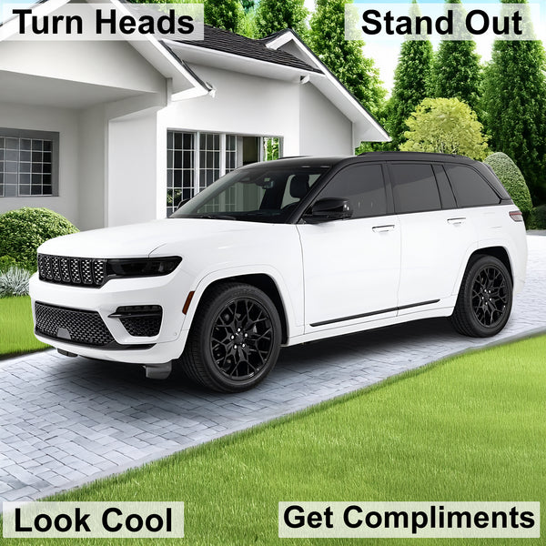 Headlight Taillight Precut Smoked PPF Tint Kit Film Overlay Fits Jeep Grand Cherokee 2022 - 2025 - Bogar Tech Designs