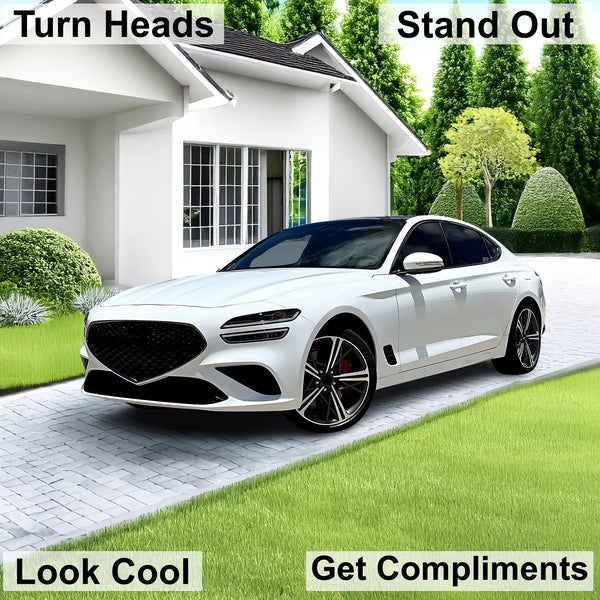 Fits Genesis G70 2022 - 2025 Full Headlight Taillight Precut Smoked PPF Tint Kit Film Overlay - Bogar Tech Designs