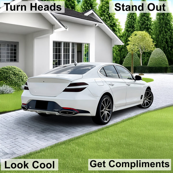 Fits Genesis G70 2022 - 2025 Full Headlight Taillight Precut Smoked PPF Tint Kit Film Overlay - Bogar Tech Designs