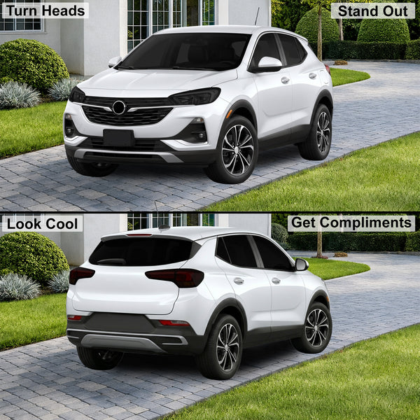 Buick Encore GX 2020–2023 Dark Smoke Headlight & Taillight Tint Kit – Precut Vinyl Lens Overlays