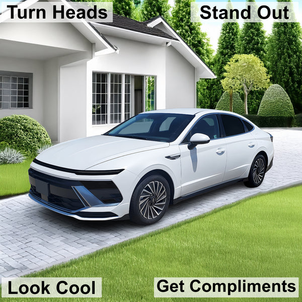 Fits Hyundai Sonata 2024 - 2025 Full Headlight Taillight Precut Smoked PPF Tint Kit Film Overlay - Bogar Tech Designs