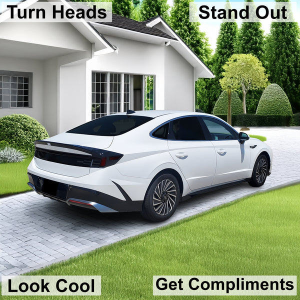 Fits Hyundai Sonata 2024 - 2025 Full Headlight Taillight Precut Smoked PPF Tint Kit Film Overlay - Bogar Tech Designs