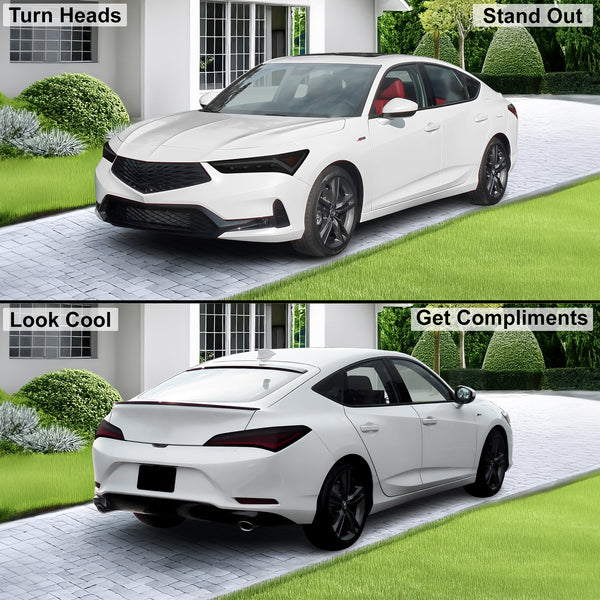 Full Headlight Taillight Precut Smoked PPF Tint Kit Film Overlay Fits Acura Integra 2023 - 2025 - Bogar Tech Designs