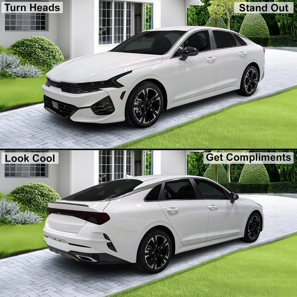 Headlight Taillight Precut Smoked PPF Tint Kit Film Overlay Fits Kia K5 2021 - 2024 - Bogar Tech Designs