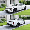 Fits KIA K4 2025+ Full Headlight Taillight Precut Smoked PPF Tint Kit Film Overlay 2025-2026