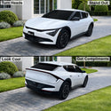 Kia EV6 2025-2026 Dark Smoke Headlight & Taillight Tint Kit – Precut Vinyl Lens Overlays Film