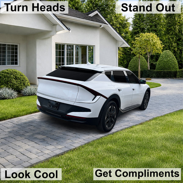 Kia EV6 2025-2026 Dark Smoke Headlight & Taillight Tint Kit – Precut Vinyl Lens Overlays Film