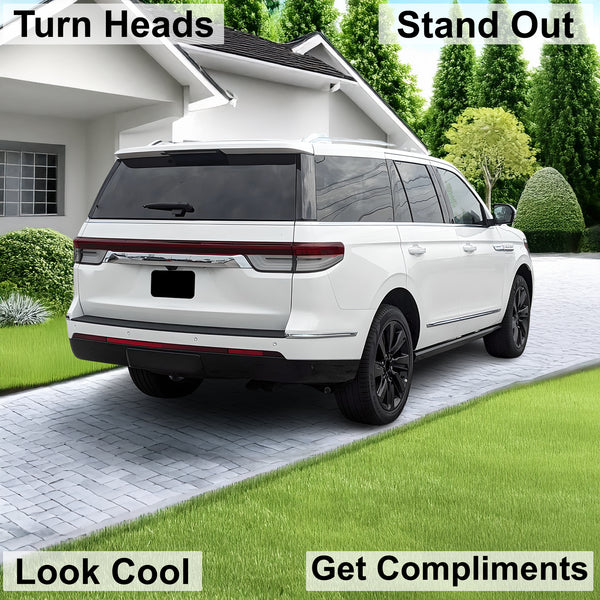 Fits Lincoln Navigator L 2022 - 2024 Full Headlight Taillight Precut Smoked PPF Tint Kit Film Overlay - Bogar Tech Designs