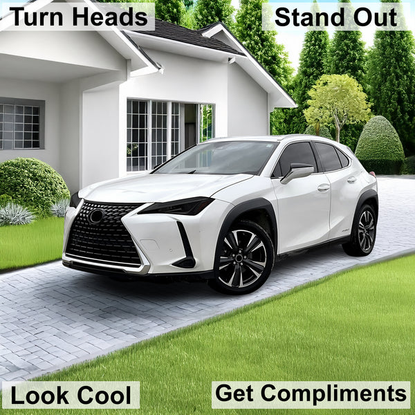 Full Headlight Taillight Precut Smoked PPF Tint Kit Film Overlay Fits Lexus UX 2019 - 2025 - Bogar Tech Designs