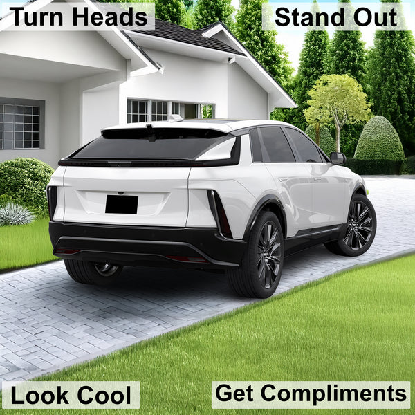 Full Headlight Taillight Precut Smoked PPF Tint Kit Film Overlay Fits Cadillac Lyriq 2023 - 2025 - Bogar Tech Designs