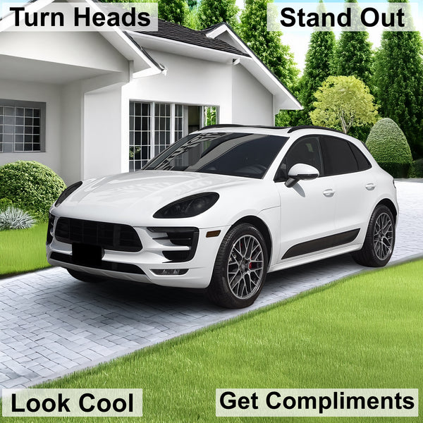 Full Headlight Taillight Precut Smoked PPF Tint Kit Film Overlay Fits Porsche Macan 2015 - 2018 - Bogar Tech Designs