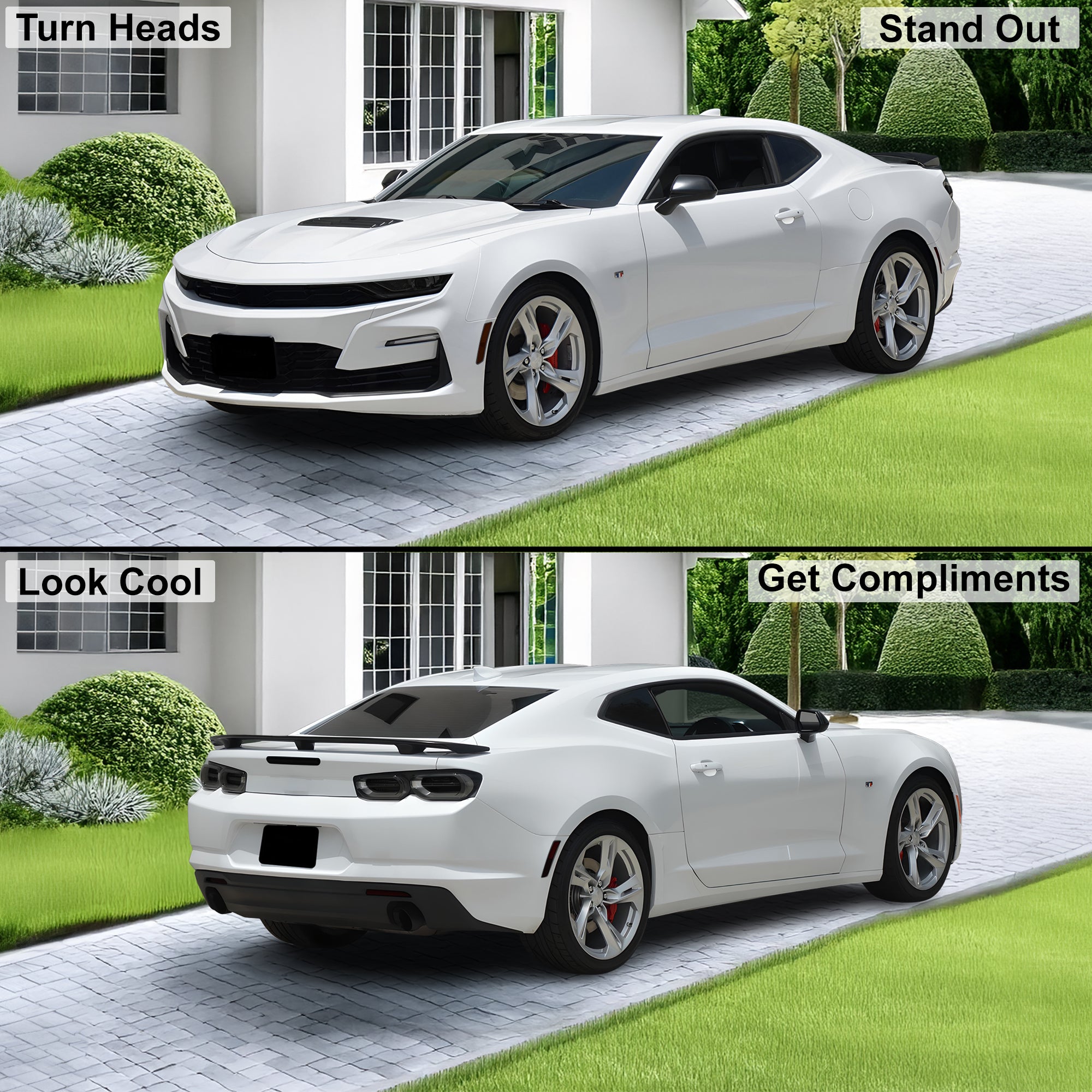 Full Headlight Taillight Precut Smoked PPF Tint Kit Overlay Film Fits Chevrolet Camaro 2019 - 2024 - Bogar Tech Designs