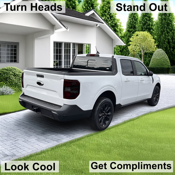 Full Headlight Taillight Precut Smoked PPF Tint Kit Film Overlay Fits Ford Maverick 2022 - 2025 - Bogar Tech Designs