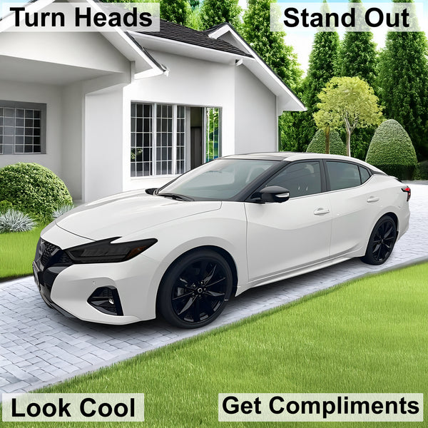 Full Headlight Taillight Precut Smoked PPF Tint Kit Film Overlay Fits Nissan Maxima 2015 - 2023 - Bogar Tech Designs