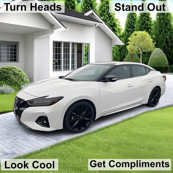 Full Headlight Taillight Precut Smoked PPF Tint Kit Film Overlay Fits Nissan Maxima 2015 - 2023 - Bogar Tech Designs