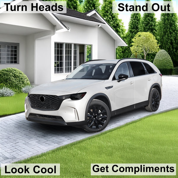 Full Headlight Taillight Precut Smoked PPF Tint Kit Film Overlay Fits Mazda Cx - 90 2024 - 2025 - Bogar Tech Designs