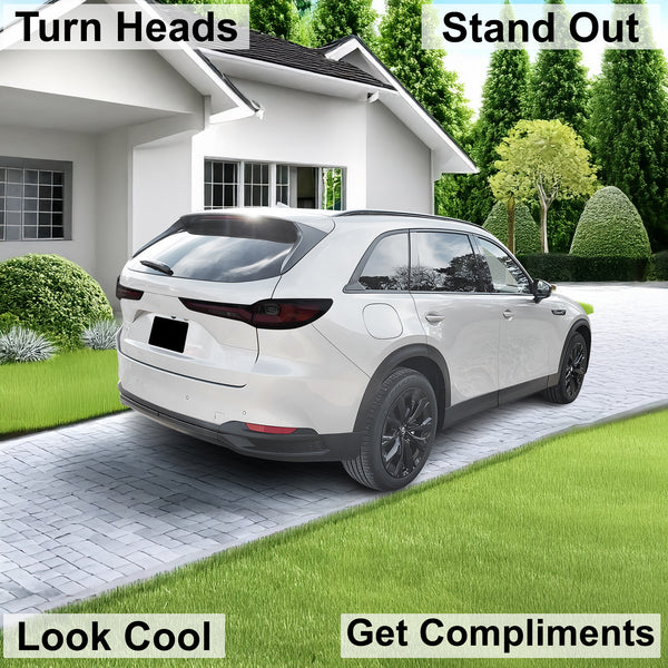 Full Headlight Taillight Precut Smoked PPF Tint Kit Film Overlay Fits Mazda Cx - 90 2024 - 2025 - Bogar Tech Designs