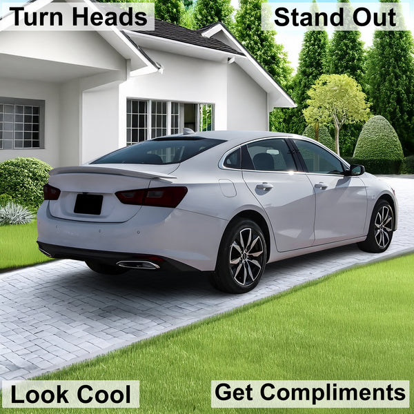Full Headlight Taillight Precut Smoked PPF Tint Kit Film Overlay Fits Chevy Malibu 2016 - 2025 - Bogar Tech Designs
