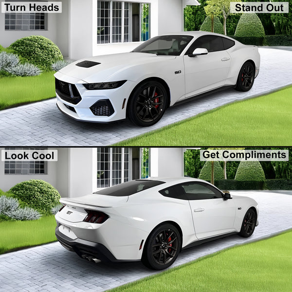 Full Headlight Taillight Precut Smoked PPF Tint Kit Film Overlay Fits Ford Mustang 2024 - 2025 - Bogar Tech Designs