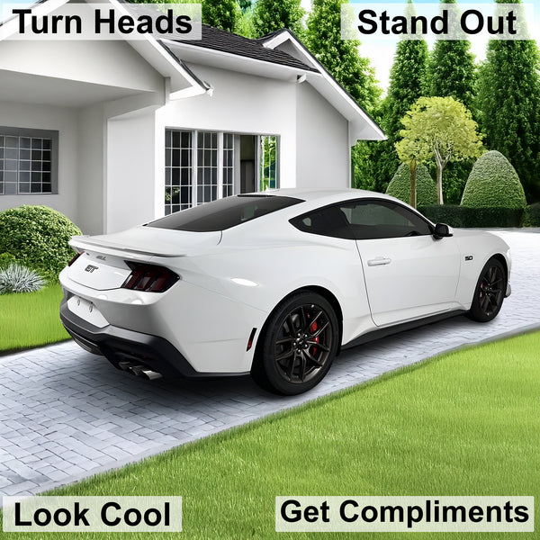 Full Headlight Taillight Precut Smoked PPF Tint Kit Film Overlay Fits Ford Mustang 2024 - 2025 - Bogar Tech Designs