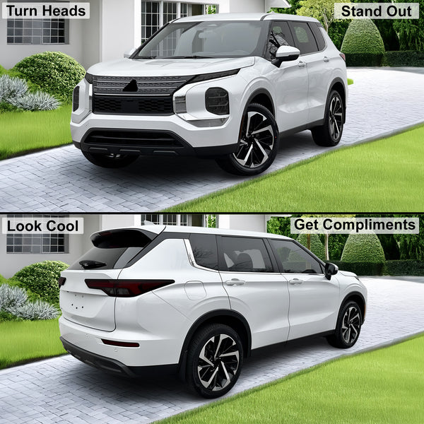 Full Headlight Taillight Precut Smoked PPF Tint Kit Film Overlay Fits Mitsubishi Outlander 2022 - 2025 - Bogar Tech Designs