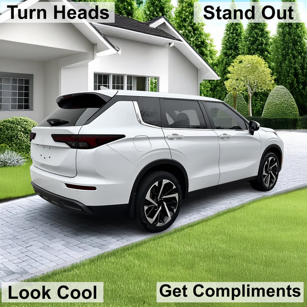 Full Headlight Taillight Precut Smoked PPF Tint Kit Film Overlay Fits Mitsubishi Outlander 2022 - 2025 - Bogar Tech Designs