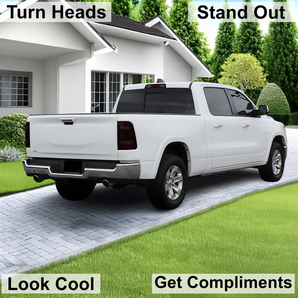 Complete Full Headlight Taillight Precut Overlay Tint Kit with Tools Fits Dodge Ram 2019 - 2024 - Bogar Tech Designs