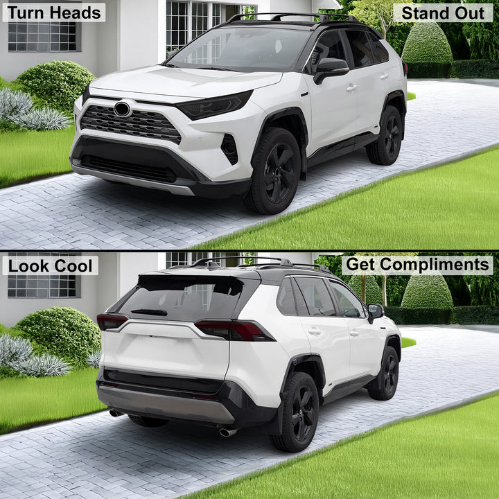 Tinted Taillight Third Brake Reflector Headlight Reverse Light Overlay Tint Film Fits Toyota Rav4 2019 - 2025 - Bogar Tech Designs