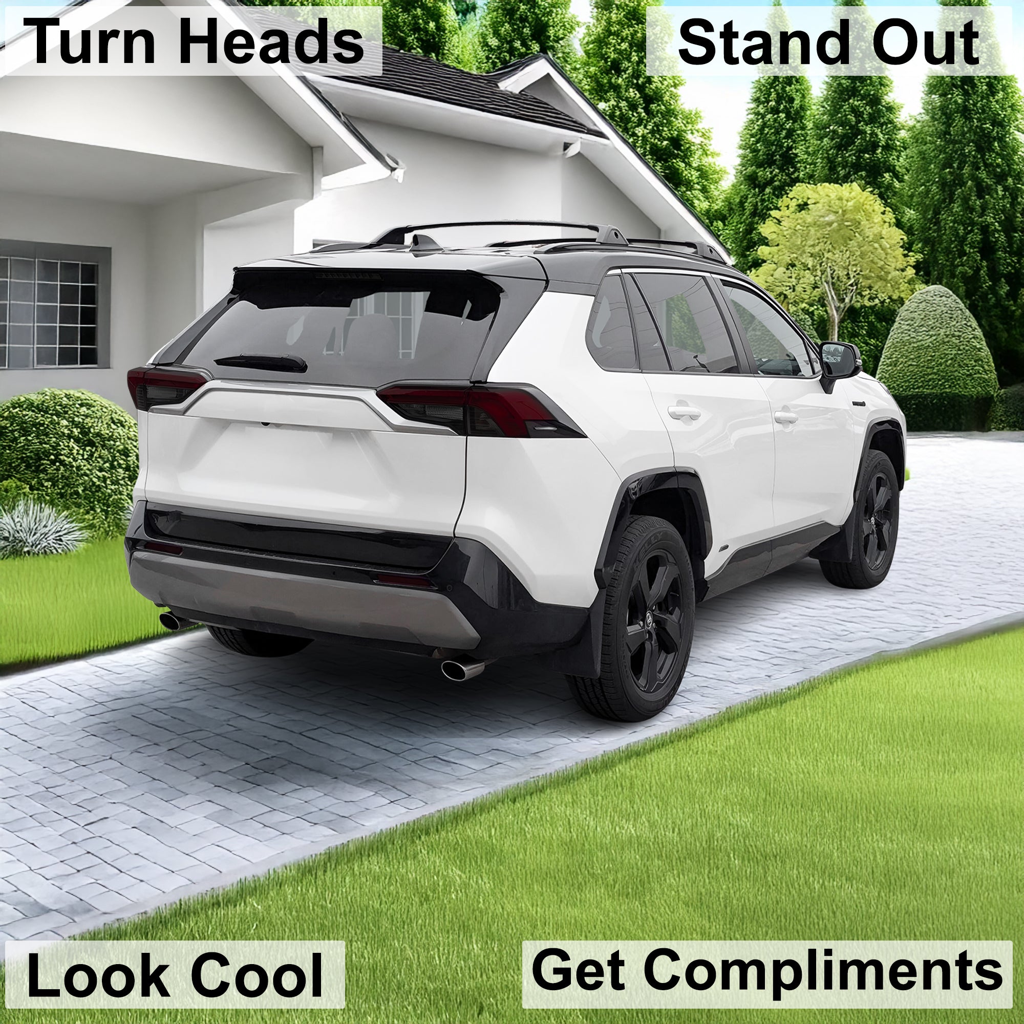 Tinted Taillight Third Brake Reflector Headlight Reverse Light Overlay Tint Film Fits Toyota Rav4 2019 - 2025 - Bogar Tech Designs