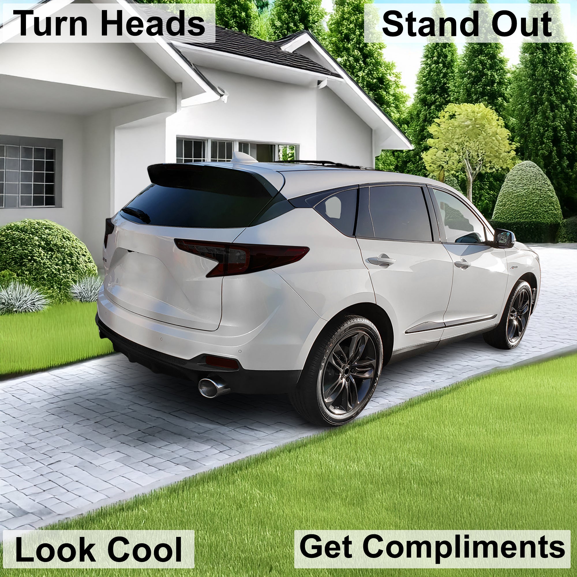 Full Headlight Taillight Precut Smoked PPF Tint Kit Film Overlay Fits Acura RDX 2019 - 2025 - Bogar Tech Designs