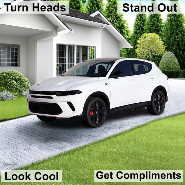 Full Headlight Taillight Precut Smoked PPF Tint Kit Film Overlay Fits Dodge Hornet 2023 - 2025 - Bogar Tech Designs