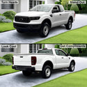Full Headlight Taillight Precut Smoked PPF Tint Kit Film Overlay Fits Ford Ranger 2019 - 2023 - Bogar Tech Designs