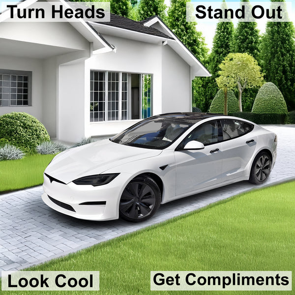 Full Headlight Taillight Precut Smoked PPF Tint Kit Film Overlay Fits Tesla Model S 2017 - 2025 - Bogar Tech Designs