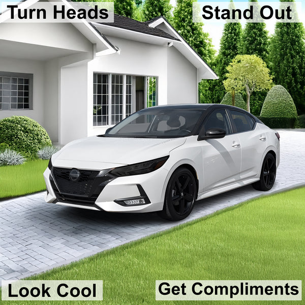 Full Headlight Taillight Precut Smoked PPF Tint Kit Overlay Film Fits Nissan Sentra 2020 - 2025 - Bogar Tech Designs