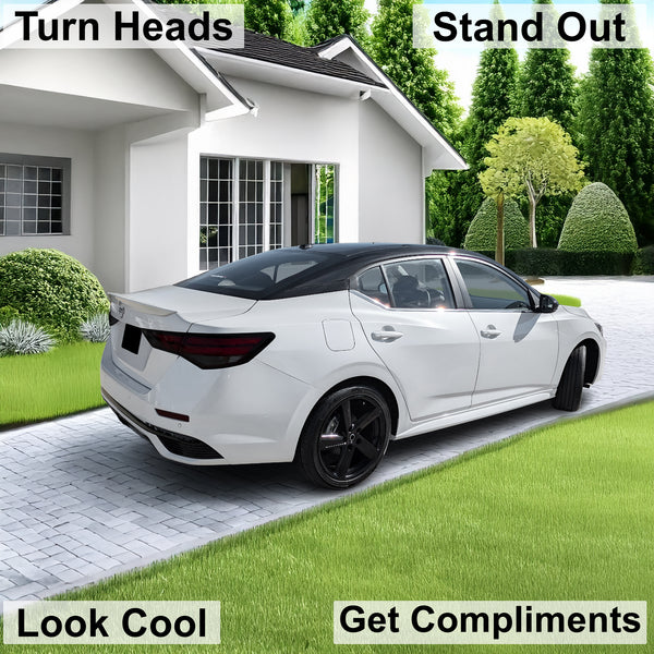 Full Headlight Taillight Precut Smoked PPF Tint Kit Overlay Film Fits Nissan Sentra 2020 - 2025 - Bogar Tech Designs