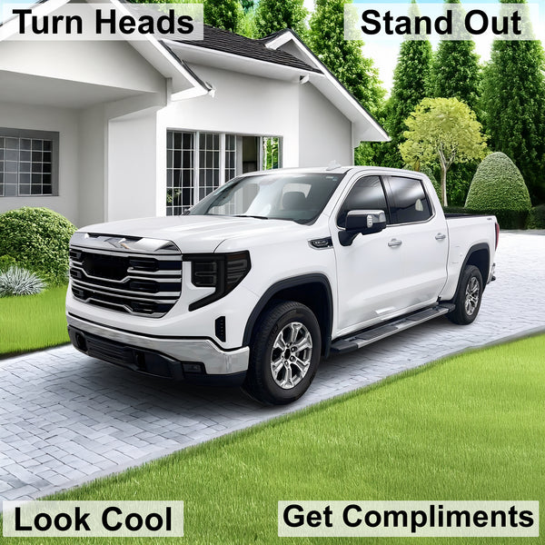 Full Headlight Taillight Precut Smoked PPF Tint Kit Film Overlay Fits GMC Sierra 2022 - 2025 - Bogar Tech Designs