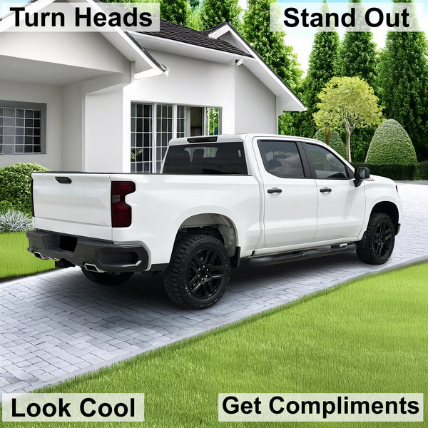 Full Headlight Taillight Precut Smoked PPF Tint Kit Film Overlay Fits Chevy Silverado 2019 - 2025 - Bogar Tech Designs