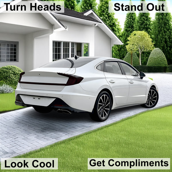 Full Headlight Taillight Precut Smoked PPF Tint Kit Film Overlay Fits Hyundai Sonata 2020 - 2023 - Bogar Tech Designs