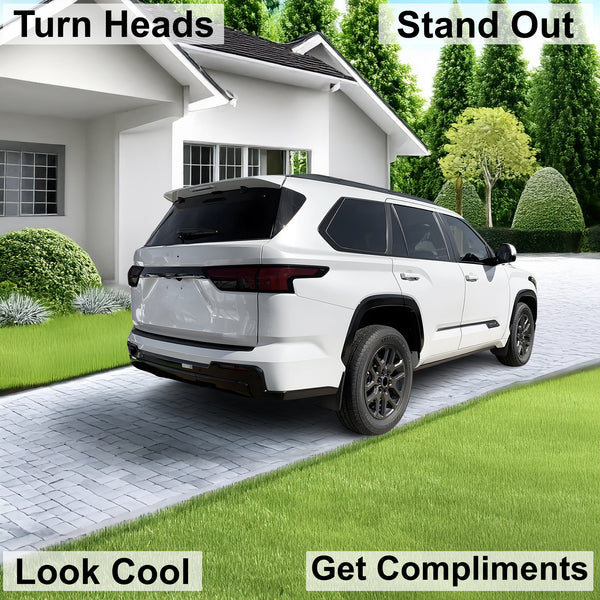 Full Headlight Taillight Precut Smoked PPF Tint Kit Film Overlay Fits Toyota Sequoia 2023 - 2025 - Bogar Tech Designs