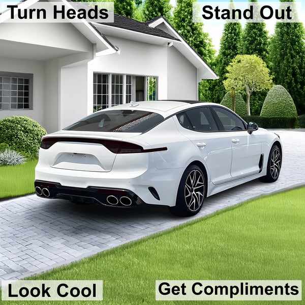Headlight Taillight Precut Smoked PPF Tint Kit Film Overlay Fits Kia Stinger 2018 - 2024 - Bogar Tech Designs