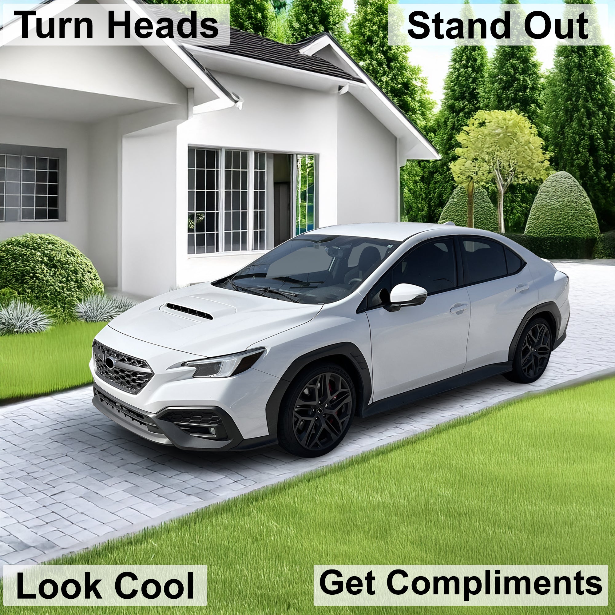 Full Headlight Taillight Precut Smoked PPF Tint Kit Overlay Film Fits Subaru WRX 2022 - 2025 - Bogar Tech Designs