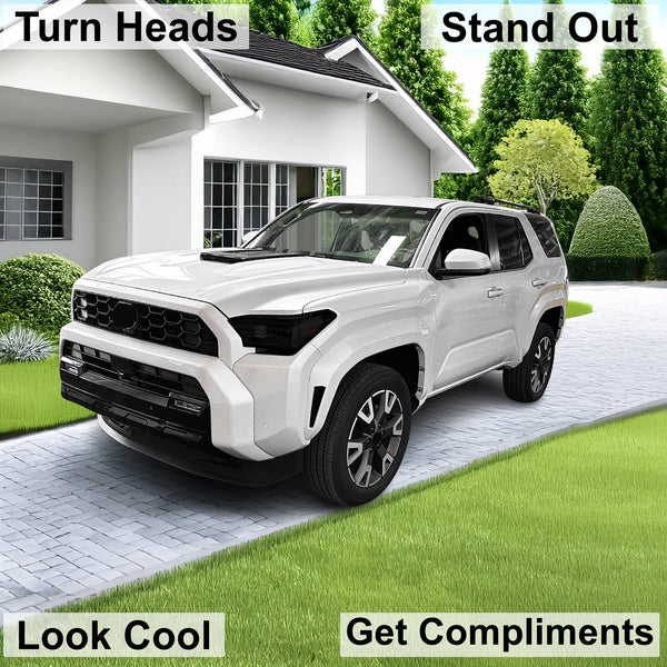 Fits Toyota 4Runner 2025-2026 Full Headlight Taillight Precut Smoked PPF Tint Kit Film Overlay