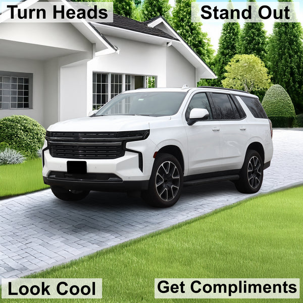 Full Headlight Taillight Precut Smoked PPF Tint Kit Film Overlay Fits Chevy Tahoe Suburban 2021 - 2024 - Bogar Tech Designs